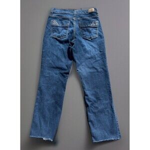 Levis Jeans 512 Jeans Ladies 8 Perfectly Slimming Straight Ankle Western Raw Hem